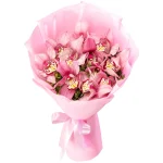 Букет из 11 розовых орхидей