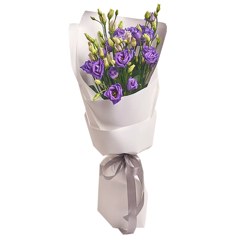 Букет из 5 фиолетовых эустом